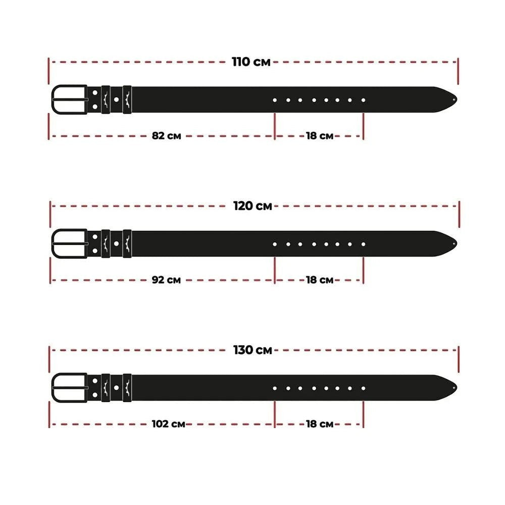 Classic Leather Belt With Silver Buckle