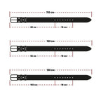 Classic Leather Belt With Silver Buckle