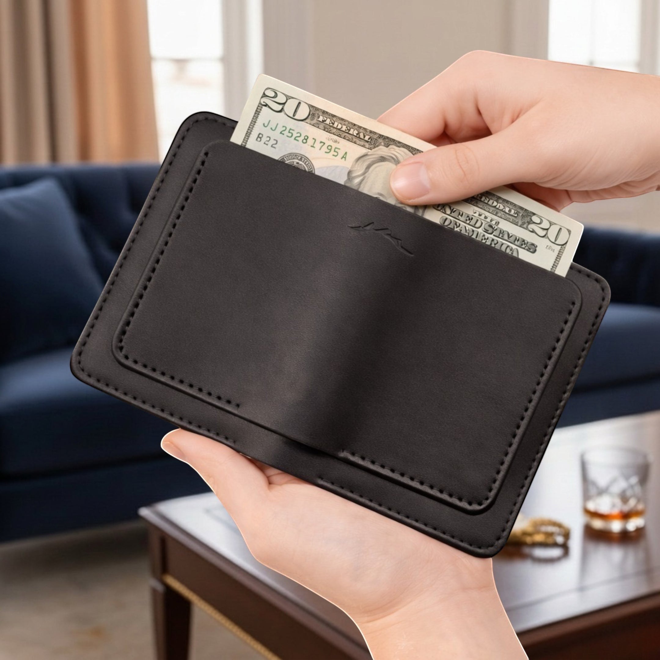 Slim Travel Wallet With Passport Holder