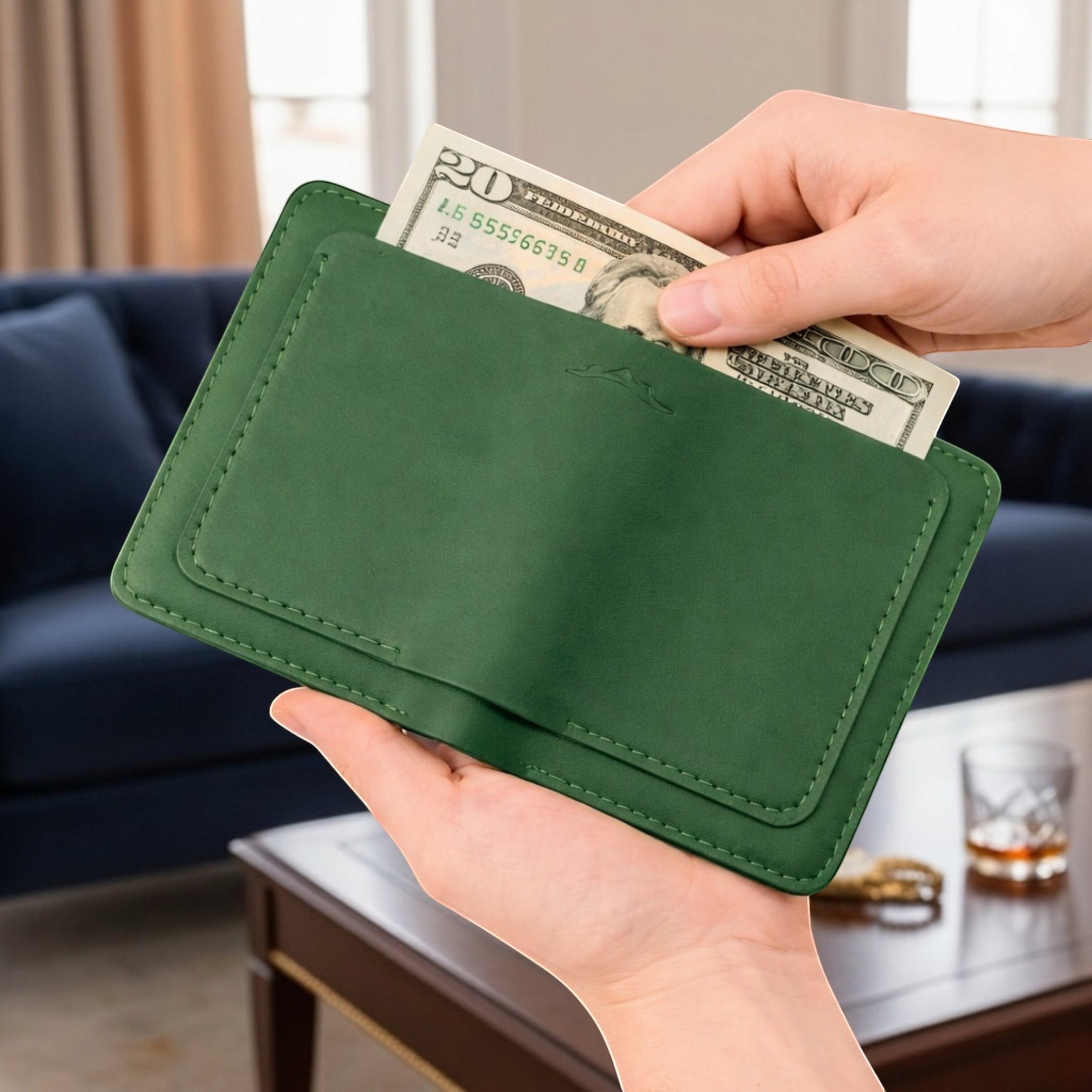 Slim Travel Wallet With Passport Holder