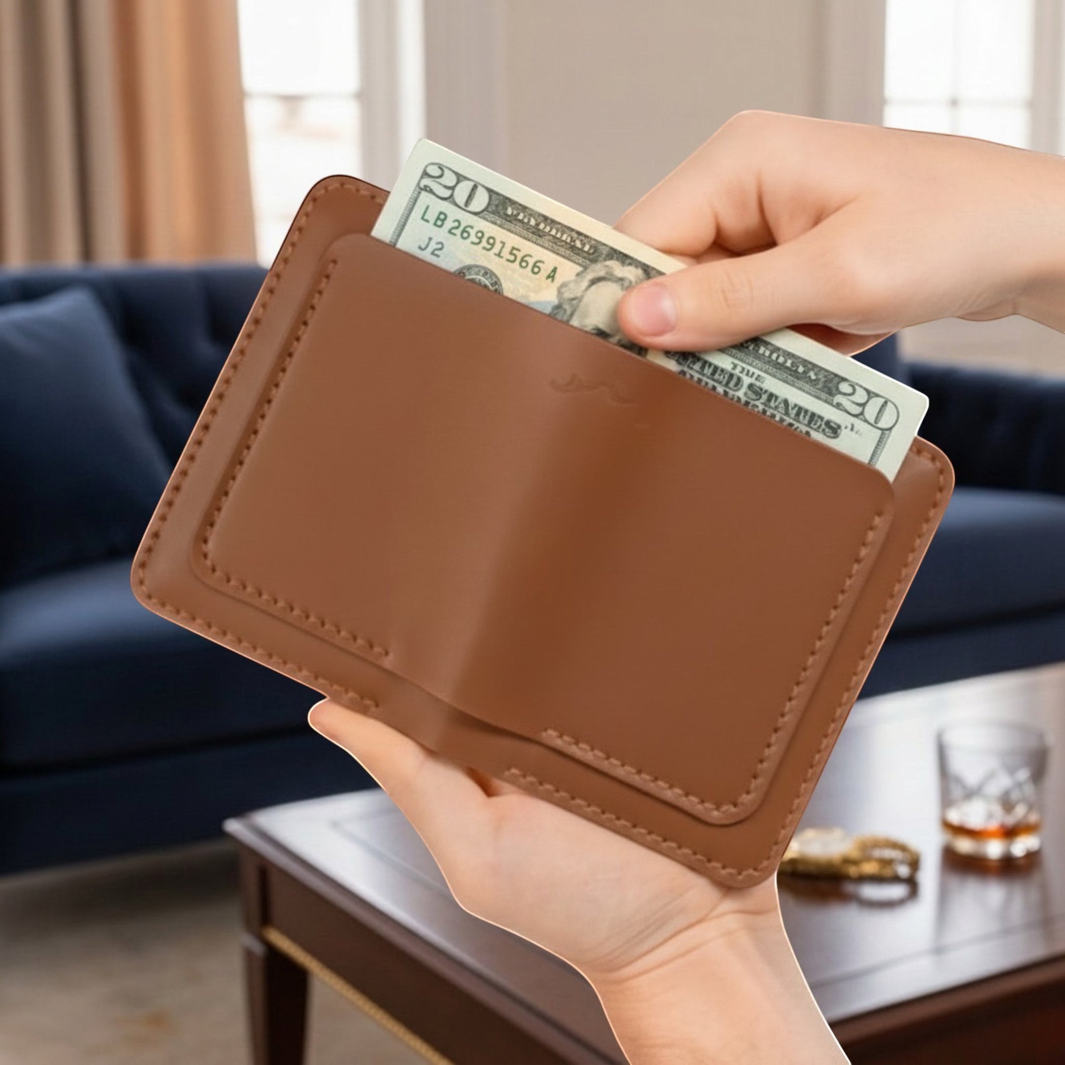 Slim Travel Wallet With Passport Holder
